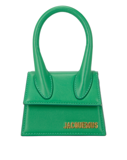 Le Chiquito, &pound;250, Handbags, Green, Leather, Front view